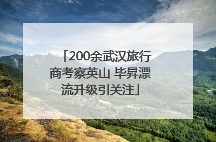200余武汉旅行商考察英山 毕昇漂流升级引关注