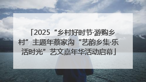2025“乡村好时节·游购乡村”主题年蔡家沟“艺韵乡集·乐活时光”艺文嘉年华活动启幕