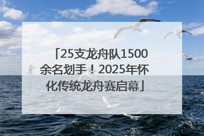 25支龙舟队1500余名划手！2025年怀化传统龙舟赛启幕